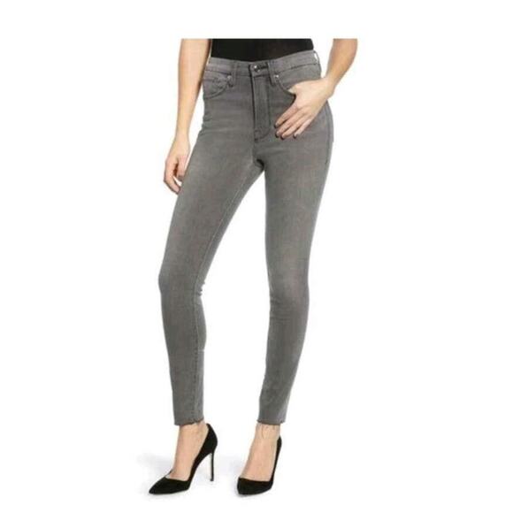 Good American Good Waist High Rise Skinny Jeans Gray Women’s Plus Size 18 - Picture 1 of 8